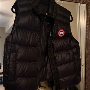 Canada Goose Black Vest with Logo
